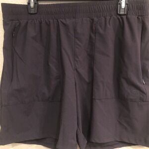 Avalanche Dark Gray Hiking Shorts Lightweight Quick Dry Stretch Large Zip Pocket